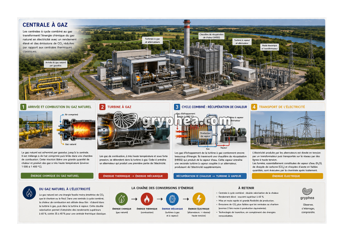 La production d'énergie dans une centrale à gaz - gryphea.org
